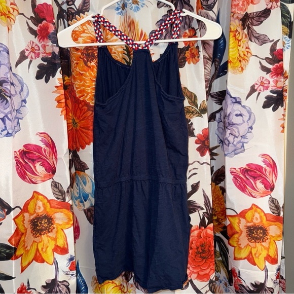 Oshkosh B’gosh Girls Navy Sleeveless Romper - Picture 2 of 6